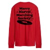 Men's - Marvel - Avengers Merry Marching Society Long Sleeve Graphic T-Shirt - 2 of 4
