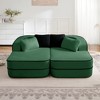 KTMBDW Boneless Couch with Chaise, Comfy Cloud Modular Sofa Teddy Foam Sectional Couches for Living Room, No Assembly Required - 2 of 4