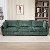 SKRAN Cloud Couch Sofa with Storage & Deep Seat, 3-Seater Sofa Bed W/Pillows for Apartment Office Living Room, Easy Assembly - 2 of 4