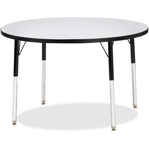 Jonti-Craft Berries Adult Height Color Edge Round Table (42 x 42) in Black - 1 of 2