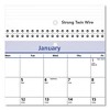 QuickNotes Desk/Wall Calendar, 3-Hole Punched, 11 x 8, White/Blue/Yellow Sheets, 12-Month (Jan to Dec): 2025 - 4 of 4