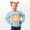 The Juniper Shop Birthday Girl Checkered Youth Ultra-Soft Graphic Sweatshirt - 2 of 3