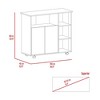 Kitchen Island with One Cabinet and Four Open Shelves - 4 of 4