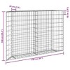 vidaXL Raised Garden Bed Gabion Retaining Wall Flower Bed Galvanized Steel - 59.1" x 7.9" x 39.4" - 4 of 4