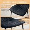 FURNIinspire Dining Chairs A Pack Of 4 Luxury Dining Chairs For Dining Room, Metal Legs Dining Chairs With PU Cushion, Black, 20"*16"*31" - 4 of 4