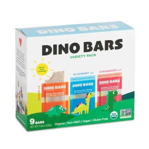 Dino Bars | OG Fruit Variety Pack | All 3 Fruit Flavors | Organic Mess-Free Kids Fruit Bars - 1 of 4