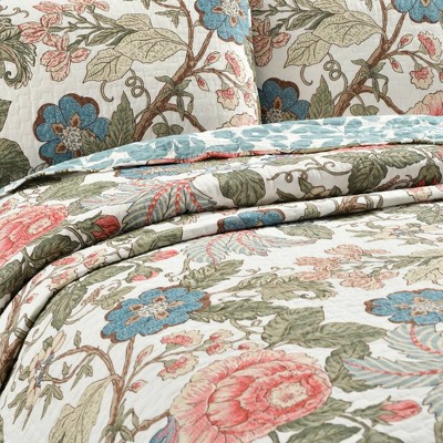 Lush Decor 3pc King Sydney Quilt Bedding Set Green/Blue - Lush Décor — фото 2