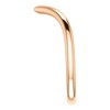 Pompeii3 Curved V Shape Solid Contour Guard Wedding Band in 14k White Yellow or Rose Gold - 3 of 4