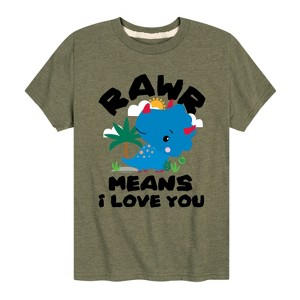 Boys' - Fisher-Price - Rawr Means I Love You Short Sleeve Graphic T-Shirt - 1 of 4