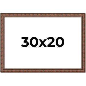 PosterPalooza | 30x20 Modern Bamboo Picture Frame, UV Acrylic, 5 Finishes - 1 of 4
