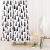 Deny Designs Marta Barragan Camarasa Forest Shower Curtain Black : Microfiber, Machine Washable, Non-Slip Backing - 2 of 2