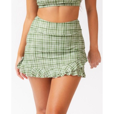 Fern Gingham Ruffle Skirt w/ Bottoms
