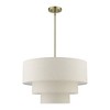 Livex Lighting Gladstone 4 - Light Pendant in  Antique Brass - 3 of 4