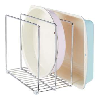 Mdesign Metal Kitchen Shelf Stackable Organizer Storage Rack, 2 Pack,  Chrome : Target