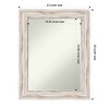 Amanti Art Alexandria Petite Bevel Wood Bathroom Wall Mirror - 4 of 4