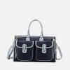 MKF Collection Genevieve Color Block Vegan Leather Women’s Duffle Bag by Mia K - 2 of 4
