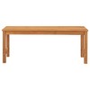 vidaXL Outdoor Patio Bench Garden Bench with Wooden Frame Solid Wood Teak - 44.9" x 15.7" x 17.7" 3-Seater - 4 of 4
