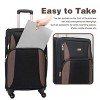 KWPZQEB Softside Lightweight Luggage Travel Set of 4, Expandable Luggage Set with Exterior Dual Pockets, Wheels & Lock, 20/24/28/32 IN - 4 of 4
