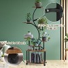 iMountek"8-Tier S-Shaped Plant Stand with Grow Lights, 61.42in Height & Lockable Wheels for Indoor/Patio"Brown - 4 of 4