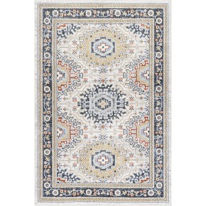 Nuloom Bonia Traditional Medallion Pet Friendly Machine Washable Area Rug - 1 of 4