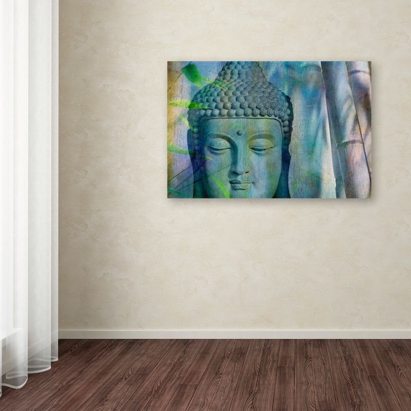 Trademark Fine Art -Cora Niele 'Buddha with Bamboo' Canvas Art, 3 of 4