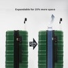 100% ABS Lightweight Suitcase with 360° Spinner Wheels, Telescoping Handle & Spacious Interior Durable, Secure Travel Luggage Set - 3 of 4