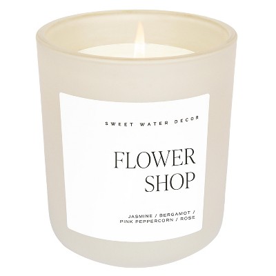 Sweet Water Decor Flower Shop 15oz Tan Matte Jar