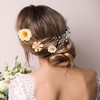 Unique Bargains Women's Fake Flowers Hair Clips Beige 20 Pcs - 3 of 4