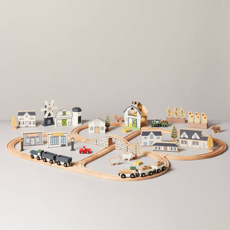 Toy Train Track Set 84pc - Hearth &#38; Hand&#8482; with Magnolia, 1 of 3