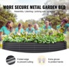 VEVOR Raised Garden Bed, 8 x 4 x 2 ft Galvanized Metal Planter Box with Open Base, for Growing Flowers/Vegetables/Herbs in Backyard/Garden, Dark Gray - 4 of 4
