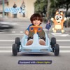 Bluey 12V Electric Go Kart for Kids with Lights, Remote Control, Seat Belt, Rechargeable Battery, Durable Outdoor Ride-On Toy for Ages 3-6 - 4 of 4