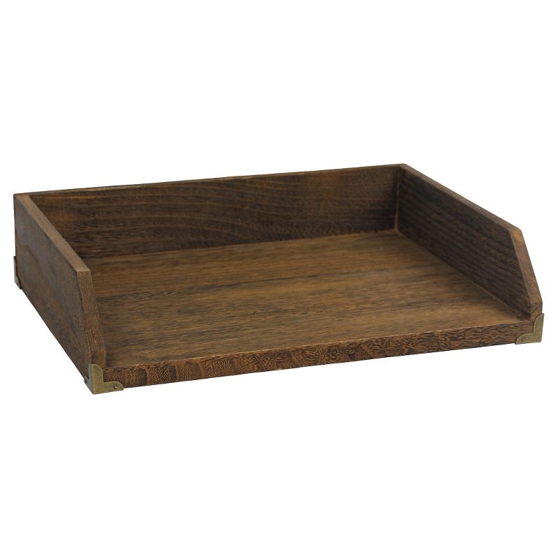 Letter Tray Wood - Threshold&#8482;, 1 of 5