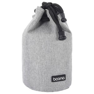 Unique Bargains Waterproof Shockproof Wear-resistant Drawstring Lens Pouch Bag 1 Pc - 1 of 3