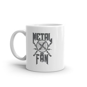 Crazy Dog T-Shirts Metal Fan Mug Funny Sarcastic Air Blowing Fan Graphic Novelty Music Coffee Cup-11oz - 1 of 4