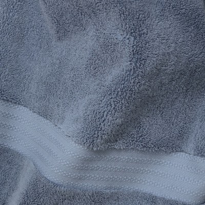 Dark Blue Organic Cotton 6-Piece Bath Towel Set