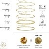 Gold Bracelets for Women Waterproof, 14K Real Gold Jewelry Sets Trendy Thin Dainty Stackable Cuban Link - 4 of 4