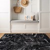 World Rug Gallery Abstract Marble Shag Rug – Blue – Cozy & Durable – Medium Pile for Living Room, Bedroom, or Entryway - 2 of 4