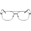 Calabria 8151 Mens Aviator Reading Glasses | Lightweight & Comfortable | Metal Frame | Silicone Nose Pads | 5.25 x 1.6 | Brown | +1.50 - 2 of 4