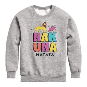 Boys' - Disney - The Lion King Graphic Long Sleeve Fleece Sweatshirt - 1 of 4