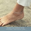 KISPER Solid 925 Sterling Silver Italian 3.5mm Diamond-Cut Cuban Link Curb Chain Anklet for Women - Made in Italy - 4 of 4