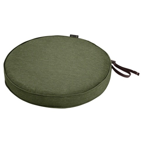 Montlake Fadesafe Round Patio Dining Seat Cushion Set - Heather Fern Green - Classic Accessories: Water-Resistant, Zipper Closure - image 1 of 4