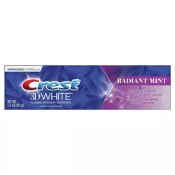 Crest 3D White Radiant Mint Teeth Whitening Toothpaste - 3.8 oz