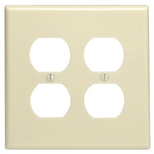 Leviton Ivory 2 gang Thermoset Plastic Duplex Wall Plate 1 pk MODEL No. 
001-86116 - 1 of 1