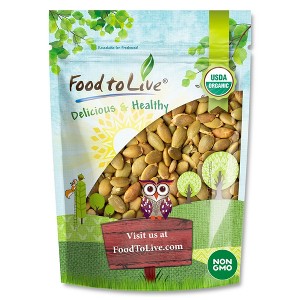 Organic Dry Roasted Pumpkin Seed Kernels - Non-GMO, Unsalted, Oven Roasted Whole Pepitas, Shelled, Vegan, Kosher - 1 of 4
