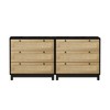VYNXARIA 4 Drawers Rattan Cabinet,for Bedroom,Living Room,Dining Room,Hallways,Easy Assembly - 3 of 4