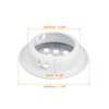 Unique Bargains Stainless Steel Dust-Proof Mesh Hole Circular Soffit Vent 10 Pcs - 2 of 4