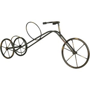 LIVEVIE Classic Vintage Bike Trike Style Wine Rack Freestanding One-Bottle Holder, Bike-Shaped Wine Organizer for Countertop and Tabletop - 1 of 4