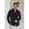 COOFANDY Men's Long Sleeve Dress Shirt Casual Button Down Shirts Wrinkle Free Untucked Shirt - 2 of 4