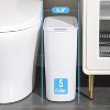 Aoibox Automatic Touchless Trash Can with Motion Sensor Lid, Slim Plastic Wastebasket for Bathroom, Office, RV, Bedroom, Living Room, White - 3 of 4