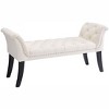 NicBex 50" Storage Bench Modern Velvet Armrest Button-Tufted Ottoman Bench for Bedroom, Entryway - 4 of 4